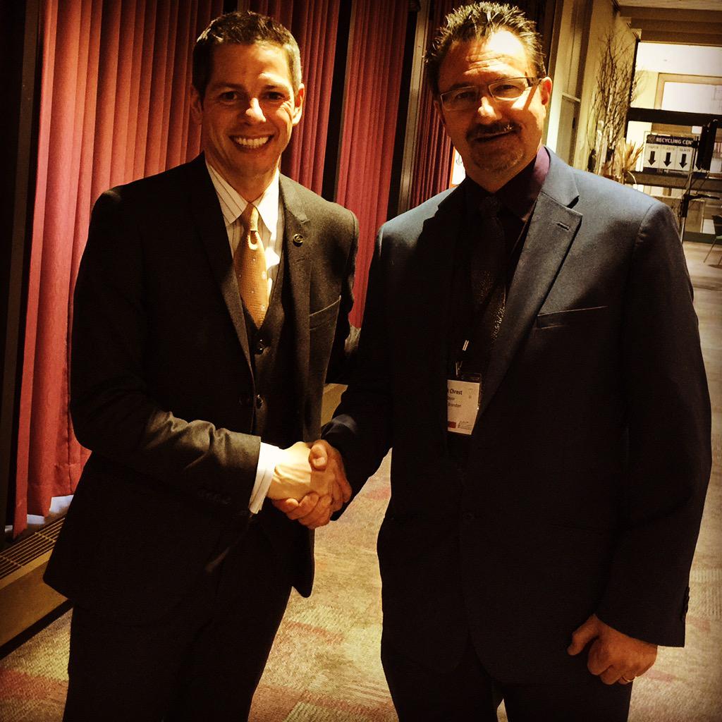 BrianTDBowman's tweet photo. Pleasure to connect w/ Brandon Mayor, Rick Chrest, today. @AMMManitoba #ammwpg http://t.co/aGxbSd9IAV