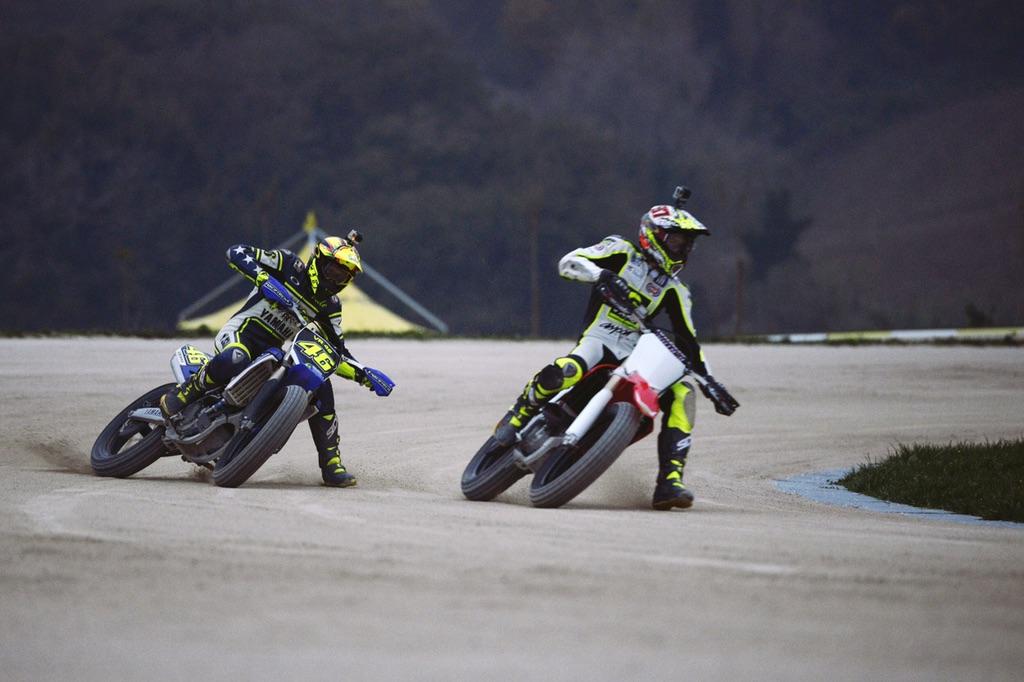 Io e il mio Bro <a href="/Luca_Marini_97/">Luca Marini</a> 
Saremmo stati una coppia molto competitiva senza il contatto al via #La100KmDelRanch