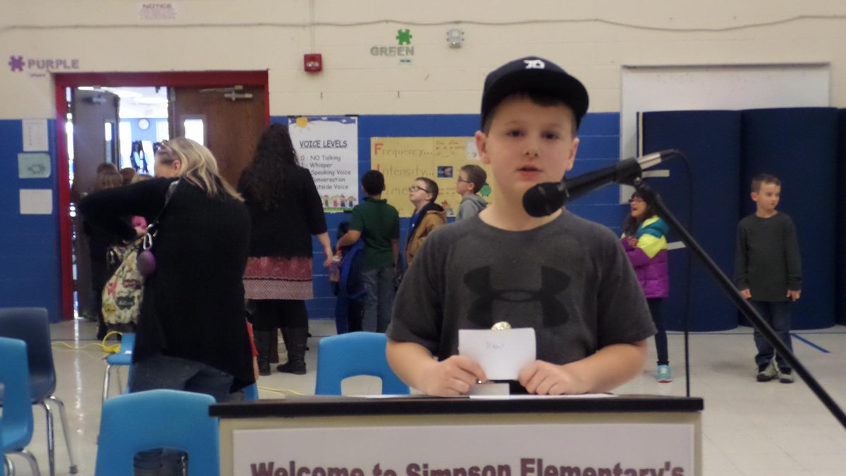 SimpsonElem's tweet photo. Our first annual speech contest was AMAZING!!  These were the class overall champions! http://t.co/EUW79IMGTS
