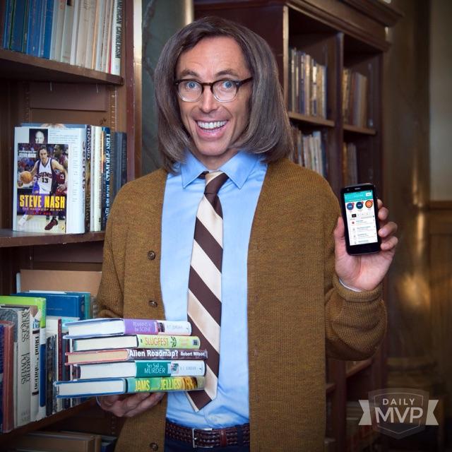 SteveNash's tweet photo. What a day! Finished reading "Jams and Jellies" AND dominated my fantasy games at @DailyMVP! http://t.co/odpcL07URS http://t.co/hTbV8qRybo