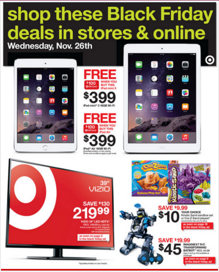 Shop Target’s Black Friday Deals Early on Wednesday 11/26: bdeal.me/BFTargetEarly #blackfriday