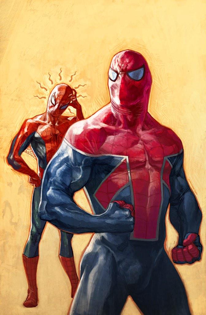 "Morning folks! Spider-Man here! Pleasure to meet you all! If you could all RT or follow me. I'd much appreciate it"