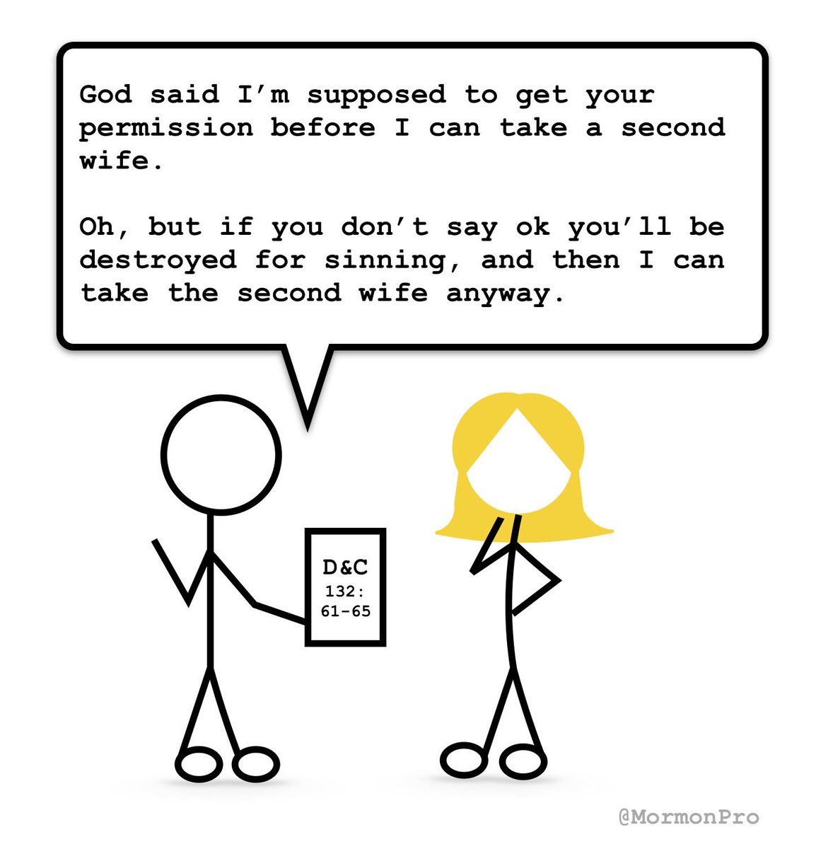 MormonPro's tweet image. See? #Polygamy is all about increasing women’s options! #Mormon #LDS