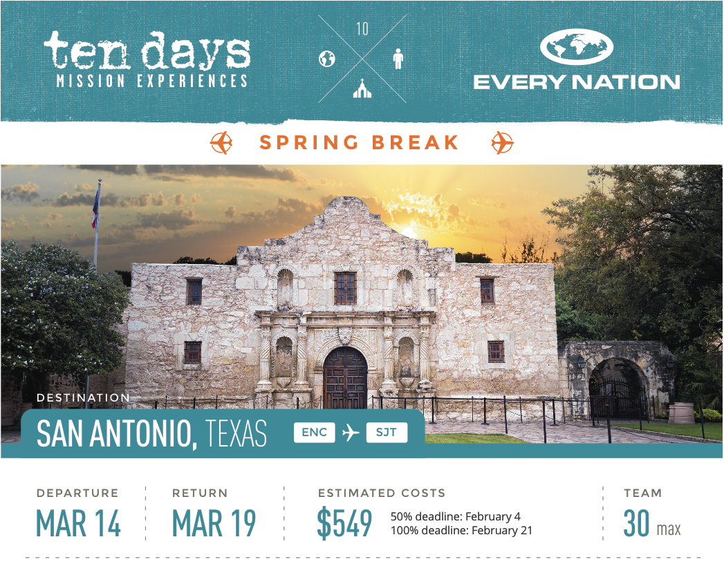 tendaysmissions's tweet photo. #TDSB trip to @UTSA_ENCM is here! First 25 students to build their full team will go to @CampusHarvest for free. http://t.co/JPAD1QRkLf