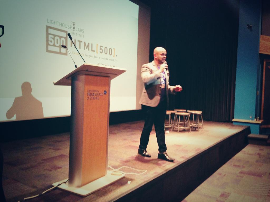 IsraaDev's tweet image. #Cascadia2014 went very well! #theHTML500 @TheHTML500 #HTML500 #YVR #learntocode