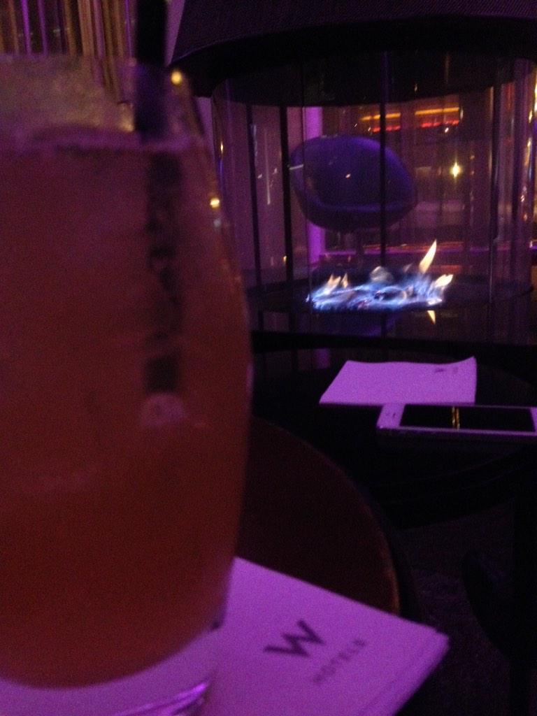 mark_breen's tweet photo. Champagne mojito with @suzi_o_neill by the fire in @WBostonHotel . Holidays are good. #calltheoffice #imofftheclock http://t.co/Q96NMp10Mj