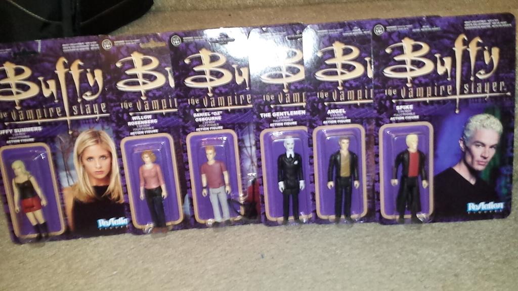 Dsmith141Katie's tweet photo. @RealSMG  I just got theses for my birthday today. Buffy angel, willow oz  spike  and a gentlemen.  I love Buffy http://t.co/psyzTnz59K