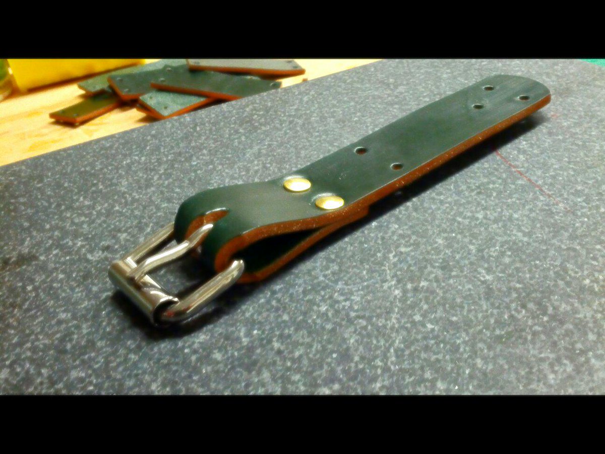 PalmerAndSons's tweet photo. The first rivets set in this news sedgwick &amp; co leather.... http://t.co/aFLhI2zJca