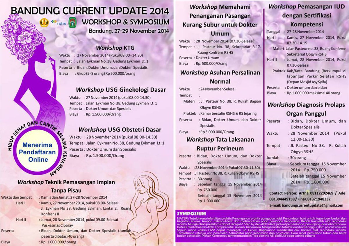 diesnatfkup's tweet photo. Hello people.Uda tw da acr Bandung Current Update.Ada workshop &amp; symposium dr Dept.obgyn RSHS. Cek acara dn daftar :) http://t.co/N42hNtT61a