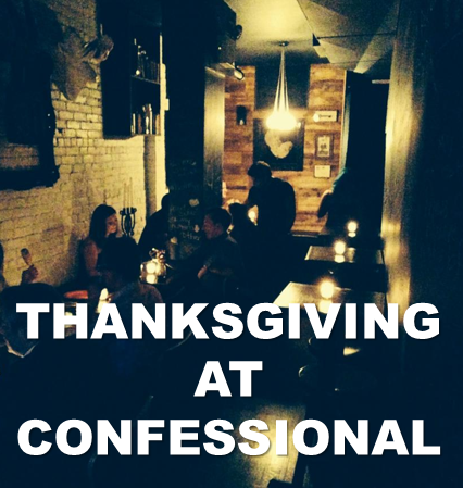 confessionalnyc's tweet photo. Celebrate #Thanksgiving w/ us on 11/27. Reservations only. Call (212) 477-2400 to reserve your table today! http://t.co/thzULw8aBf