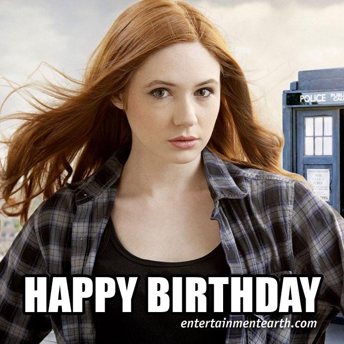 Happy 27th Birthday to Karen Gillan of Doctor Who! Shop Collectibles:  