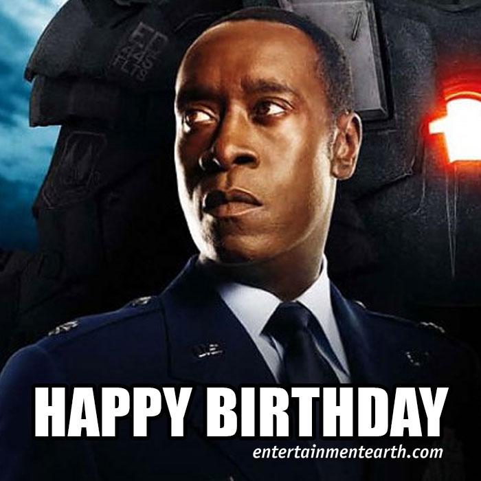 Happy 50th Birthday to Don Cheadle of Iron Man! Shop Collectibles:  