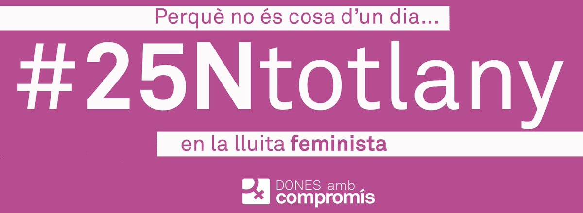 Hui, dia 25 <a href="/DonesCompromis/">Dones amb Compromís</a> diguem més que mai #25Ntotlany dones.compromis.net/2014/11/20/25n…