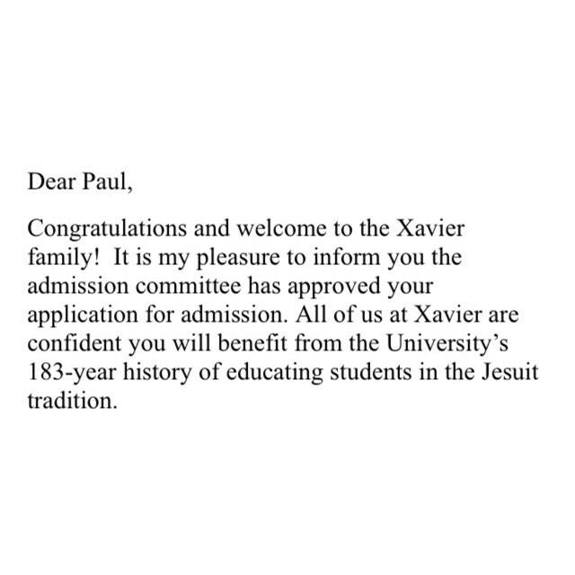 After growing up a Musketeer fan, it's now official! #XU2019