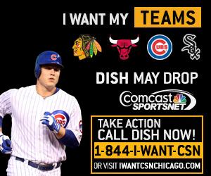 Cubs's tweet photo. If you're a @DISH subscriber, you may not get to watch #Cubs games on @CSNChicago this year. Take action before 12/1. http://t.co/H1ysFVyzVy