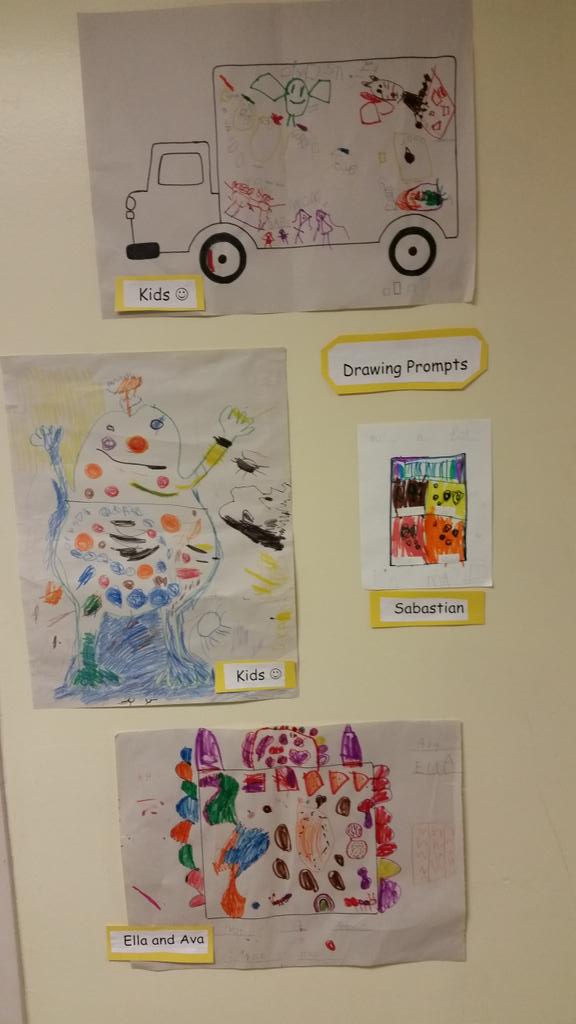 #tldsbkteach investigating drawing prompts.....that then evolved into creation and questioning
