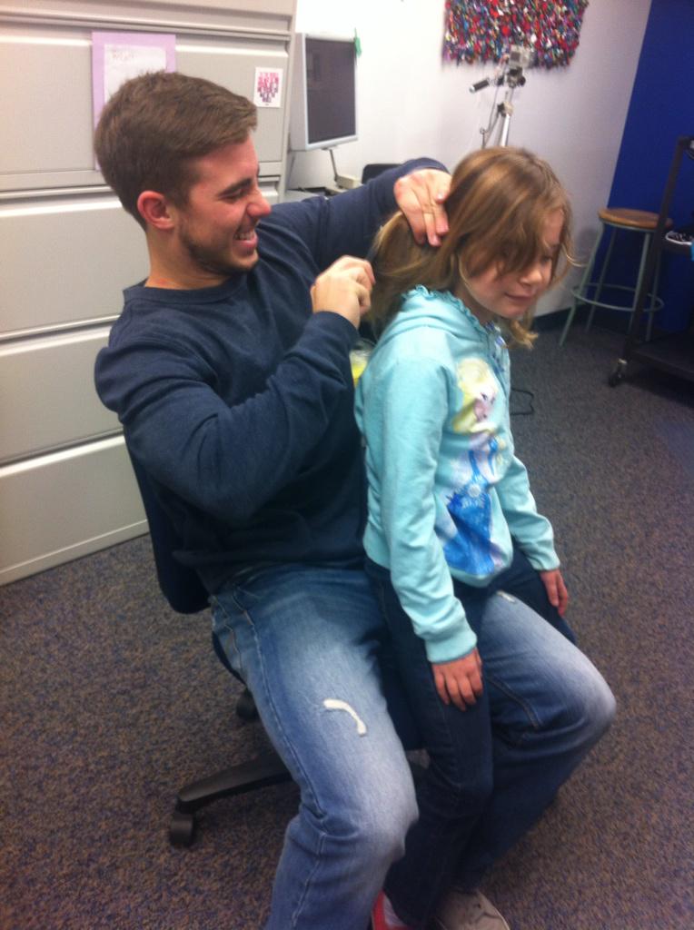 yearbookit's tweet photo. What have you done for others today? This guy turned a bad-hair day into a good-hair day! @CAFREEMAN1 http://t.co/2ROTU157Q8