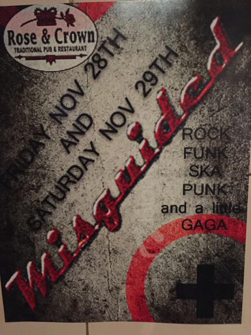 Check out this great band this weekend... Misguided brings the party <a href="/roseandcrownyyc/">Rose & Crown Calgary</a> <a href="/yycshows/">YYCShows</a> <a href="/yyclivemusic/">Calgary Live Music</a>