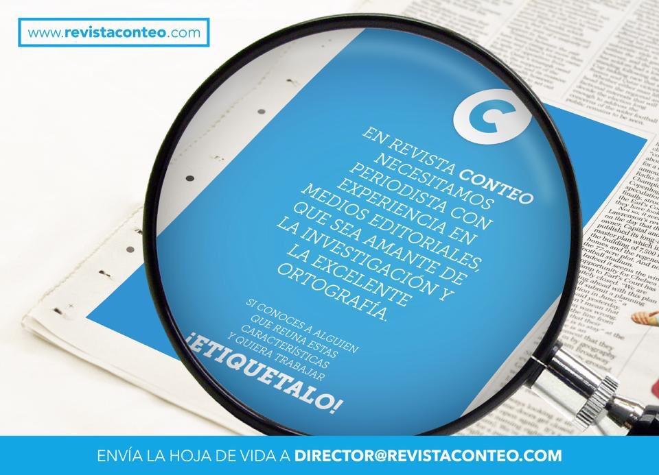 Bucaramanga's tweet image. #EmpleoBUC “@RevistaConteo: Buscamos periodista @kikeramirezceo  http://t.co/fYwxkWiU0I”