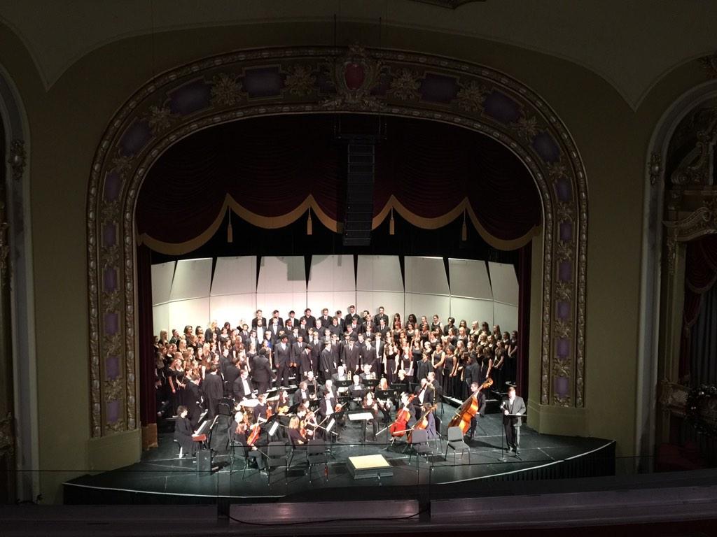 jwmelton's tweet image. Combined choirs of CPS, Father Tolton, and CIS!  Historic Moment. Let's hear some Mozart! #cpsfinearts