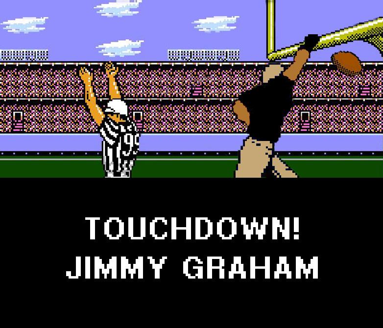 " TOUCHDOWN! Brees to birthday boy for a 9-yd score happy birthday Jimmy graham