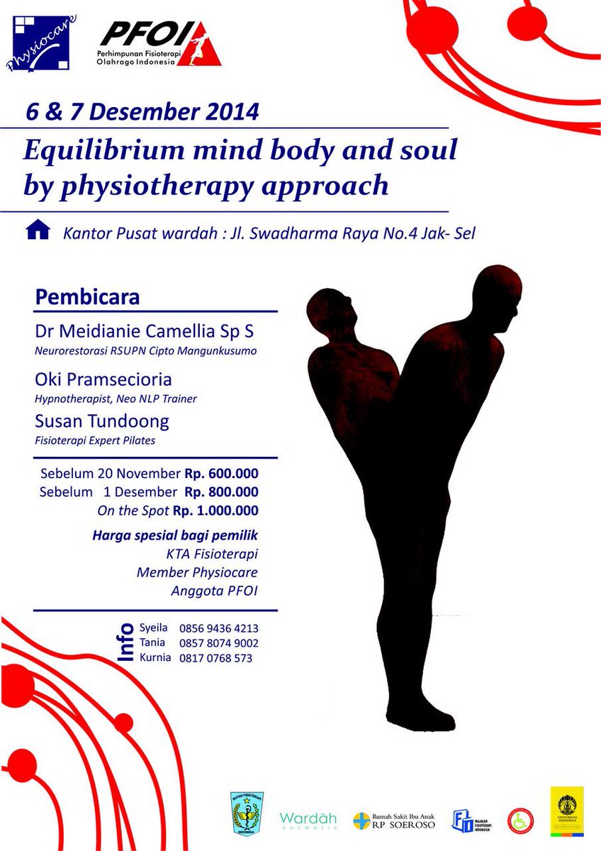 ceritafisio's tweet photo. @IMFIPUSAT yuk adek2 IMFI bljr ilmu yg gak di dpt di kelas. Seminar and workshop Pilates and NLP. Seru banget! http://t.co/JrmRizgJMc