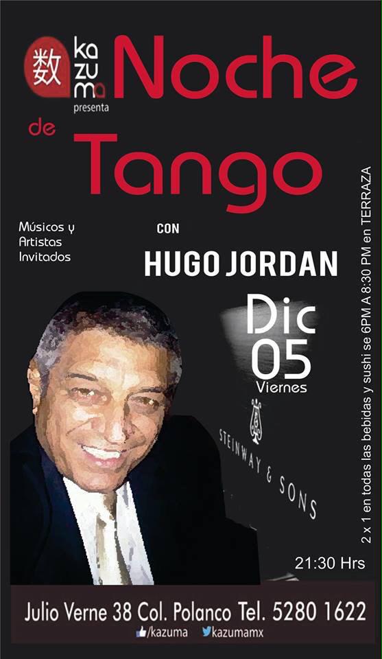 AMIGOS !! Tangueros!! Vamos a vivir juntos una NOCHE DE TANGO!! El 5 de dic a las 22pm en el REST KAZUMA!!