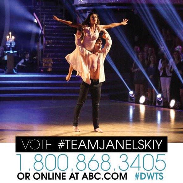 TaylorsNewsFeed's tweet photo. RETWEET IF YOU ARE VOTING FOR @JanelParrish and @iamValC #DWTSJanel #dwtsfinale #teamjanelskiy http://t.co/MFSHMCoKLc