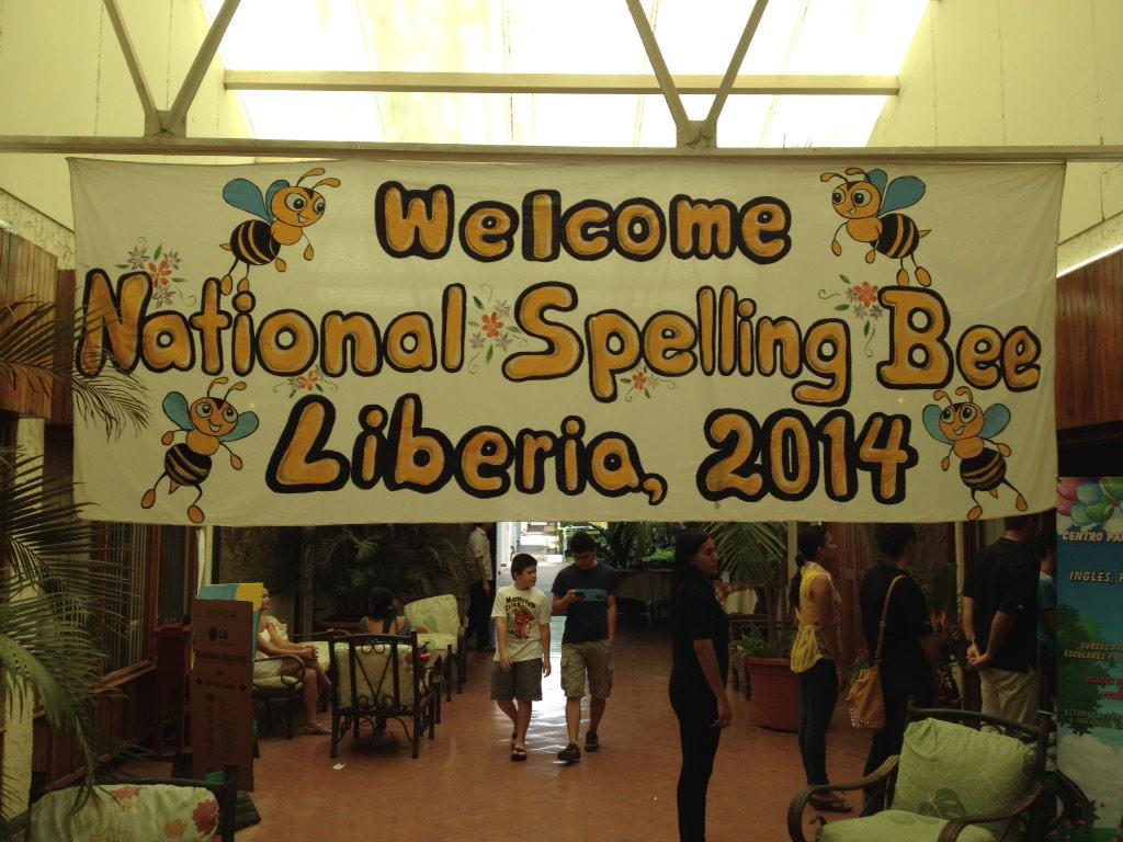 ProfeEnglishBA's tweet photo. @PeaceCorps PCVs held the first national English spelling bee in Costa Rica last week w/ CR students! @ScrippsBee http://t.co/1mHOrXPYAY
