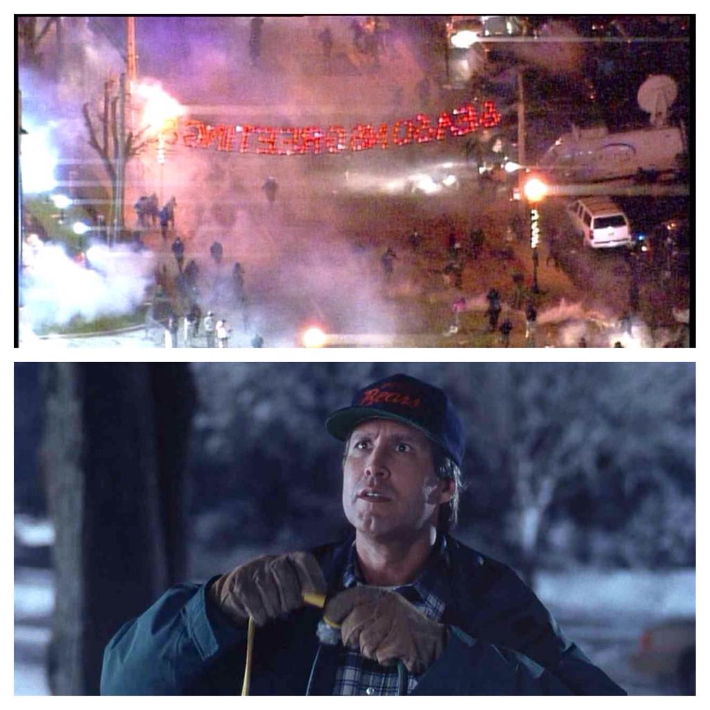 clark_steph's tweet photo. “@jwolfner: Seasons greetings. #Ferguson http://t.co/2yWBeSoPPi” @R0ckstrs