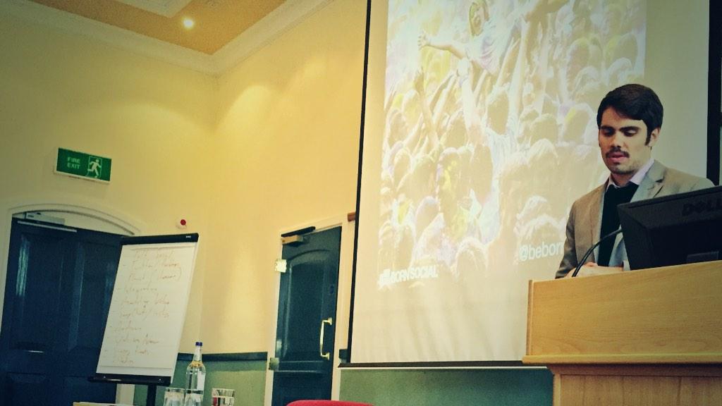 bebornsocial's tweet image. Moustache at the ready, @gateley kicks off #WellConference today. #TalkSocial