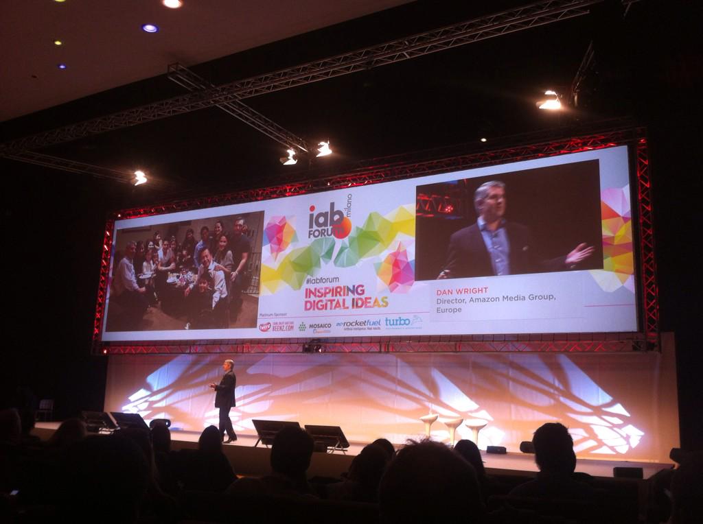 LauraBuscemi's tweet photo. Inspiring Invitation to #Innovation from #amazon #danwright #iabforum http://t.co/Vp6bTOwgsZ