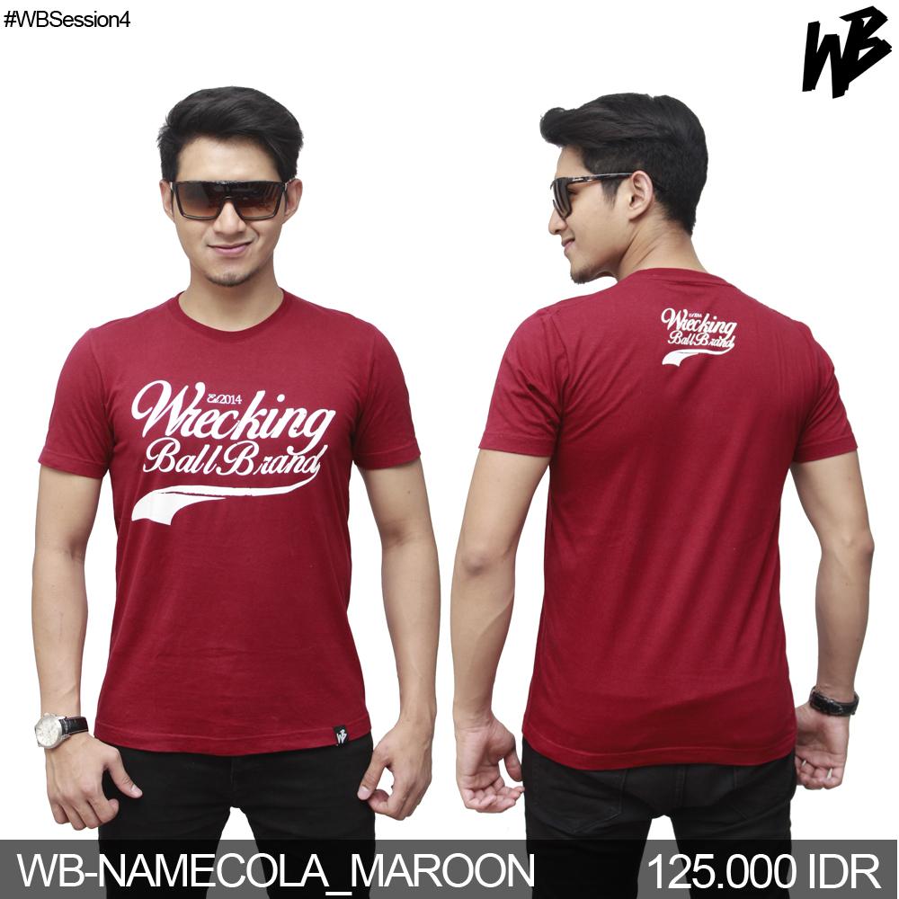 wreckingball_ID's tweet photo. READY STOCK! 

[KODE: WB-NAMECOLA_MAROON] 
Harga Rp 125000 S/M/L/XL

#WBSession4 #NovemberCollection http://t.co/xn6yJJuoTh