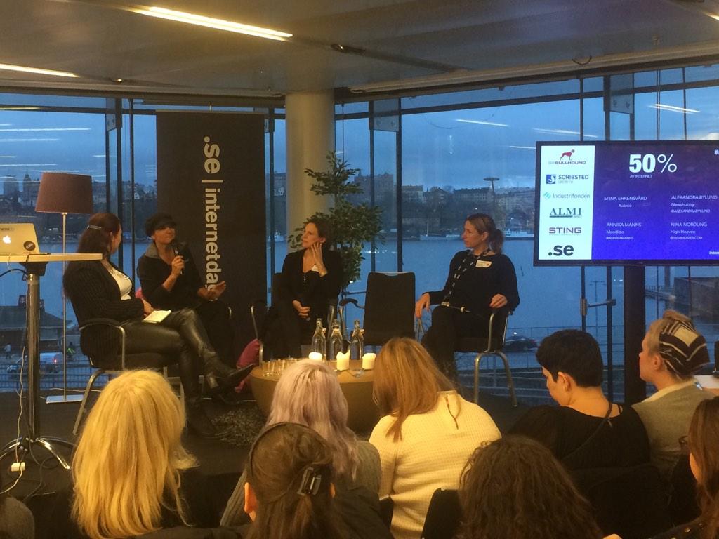 stingsthlm's tweet photo. Startup panel w/ Stina (@Yubico), Annika (@mondidopay) & @AlexandraBylund (@Newshubby) #sthlmtech #50procint http://t.co/DnQSG81dvg