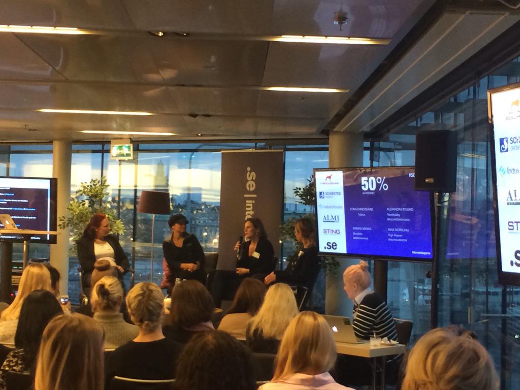 StarkJessica's tweet photo. Älskar initiativet #50procInt på #IND14 som @annika har riggat för 150 kvinnliga entreprenörer & investerare! #SUP46 http://t.co/YySD4KEn69