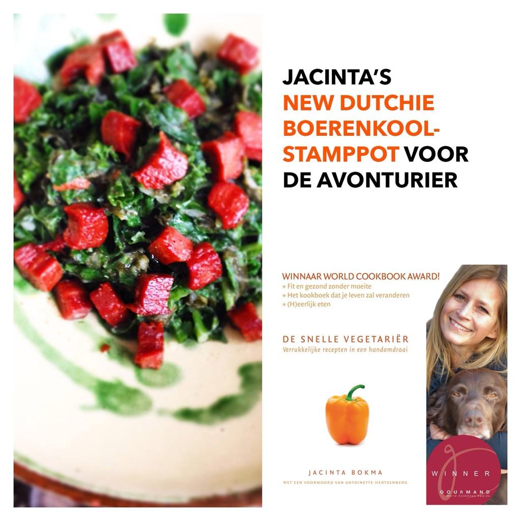 ProViand's tweet image. New Dutchie Boerenkoolstamppot. Een leuke variatie op de gewone boerenkool. Bekijk 't recept: proviand.com/new-dutchie-bo…