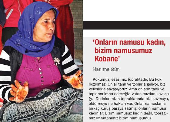 yeniharmandergi's tweet photo. IŞİD'dan kaçan Kobaneli kadın: 
'Bizim namusumuz kadın değil' http://t.co/aueXeTU5xe