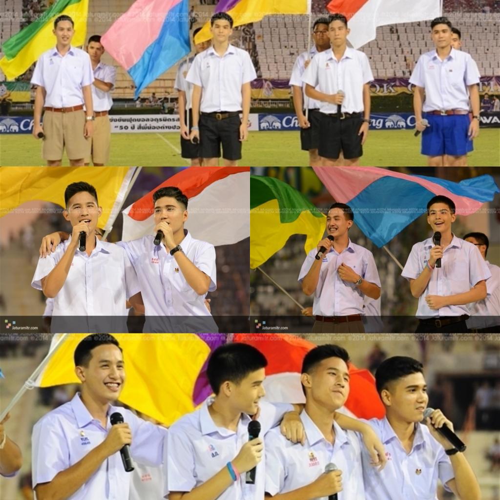 Jaturamitr's tweet image. เก็บตกบรรยากาศ จตุรมิตรสามัคคี ครั้งที่ 27 วันที่สี่ 22 พฤศจิกายน 2557 ณ สนามศุภชลาศัย #jaturamitr