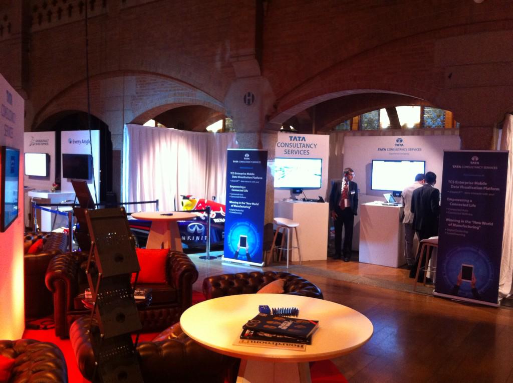 basberntsen's tweet photo. #ciodaynl14 Tata Consultancy Services showcasing innovations in banking, insurance, manufacturing, telecom. @TCS_News http://t.co/HTxoxzzEel