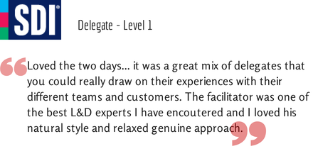UK_SDI's tweet photo. This delegate loved working with @ialc2009 and gave this feedback on the #SDILevel1 training attended http://t.co/HjgKKHGkOv