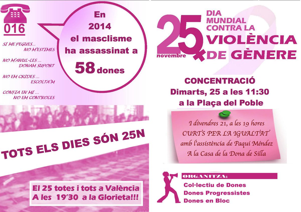 Ens veiem a la plaça per dir ben alt que el terrorisme masclista és qüestió d'estat amb <a href="/compromissilla/">Compromis per Silla</a> i <a href="/JPVSilla/"> JPVSilla</a>