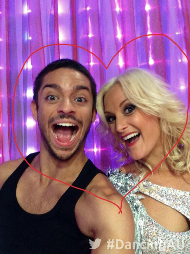 So much love backstage! #DancingAU <a href="/RobbieKmetoni/">Robbie Kmetoni</a> <a href="/AshleighBHunter/">Ash-Leigh Hunter</a>