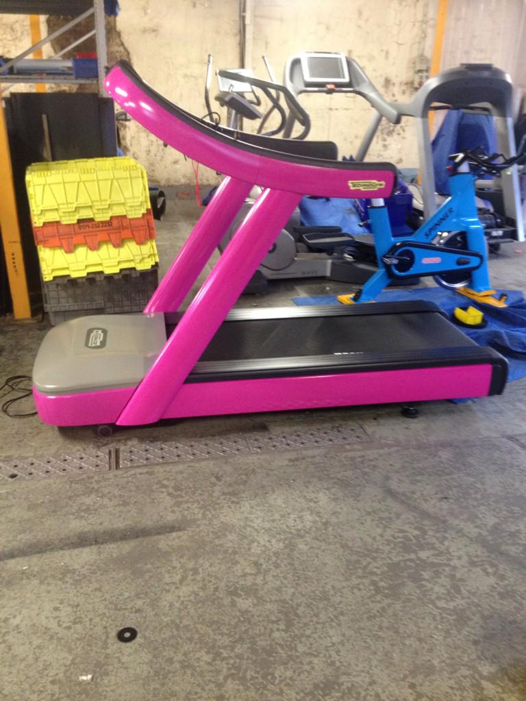JoeChell646's tweet photo. Proper loving the pink technogym 700 tred I've just refurbished 😃 #bodyshow http://t.co/Fyn24DmR6n