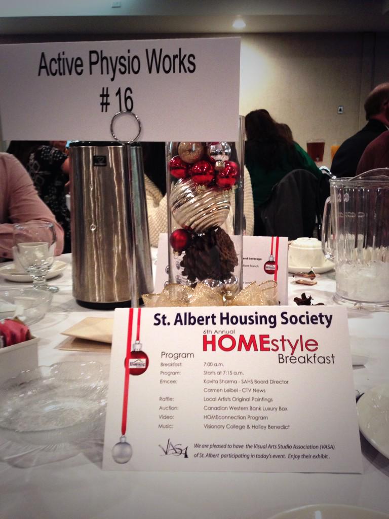 Proud to support the <a href="/StAlbertHousing/">St. Albert Housing</a> Society at their Homestyle Breakfast #HOMEstyle2014