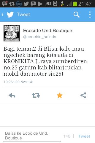 Hai Blitar !!!!! <a href="/ecocide_hcinds/">Ecocide Und.Boutique</a> available in KRONIKITA store . Lets visit \m/