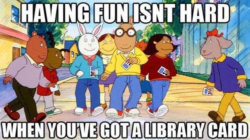 Happy Birthday to Marc Brown, Arthur series author "Having fun isnt hard when you have a library card!" 