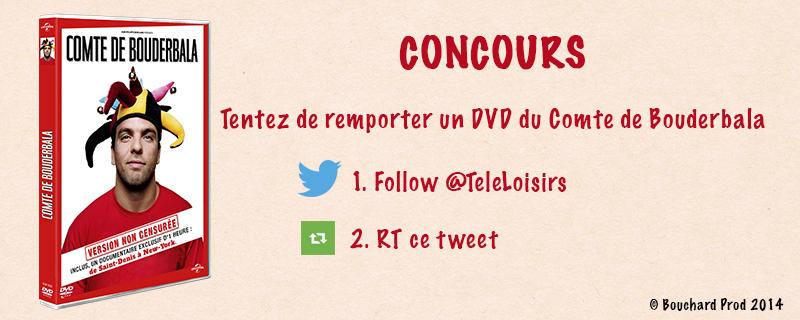 TeleLoisirs's tweet photo. #Concours RT+ Follow pour tenter de remporter un DVD du spectacle du @comtebouderbala http://t.co/fz3ulH2H9E http://t.co/v3eTbOs4Po