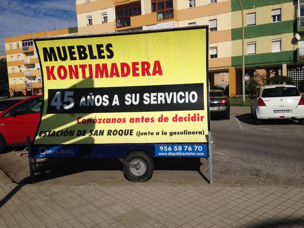 Como poner publicidad ocupando aparcamiento y sin pagar impuesto.Enhorabuena <a href="/dispublic/">Dispublic</a> x la picaresca <a href="/Ayto_LaLinea/">Ayuntamiento de La Línea de la Concepción</a>