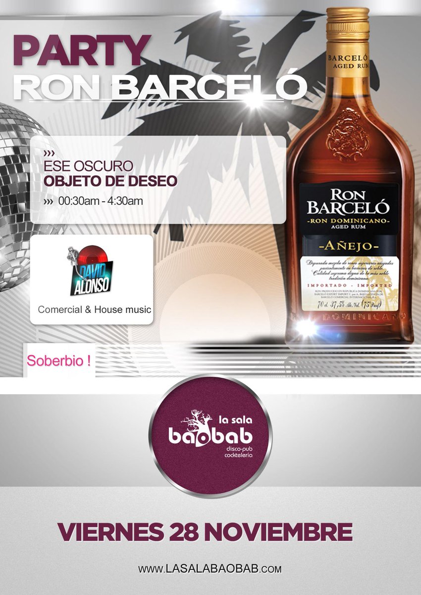 LASALABAOBAB's tweet photo. Además de la fiesta Movember, este Viernes hay Fiesta de Rob Barceló http://t.co/YNYD8RRU2J