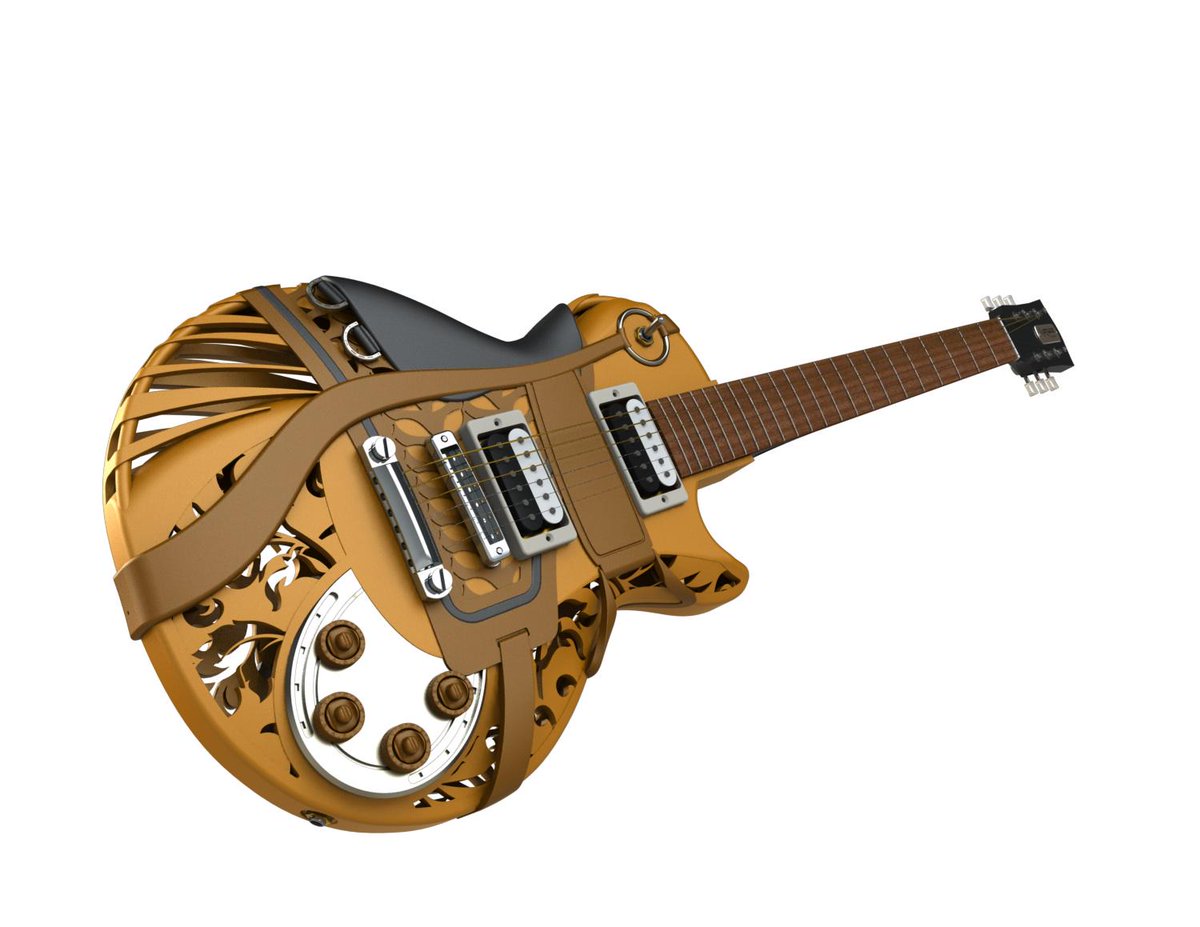 Customuse's tweet image. Check out design capabilities of #3dprinting with our one-of-a-kind Rodeomuse #guitar! bit.ly/1vICrym